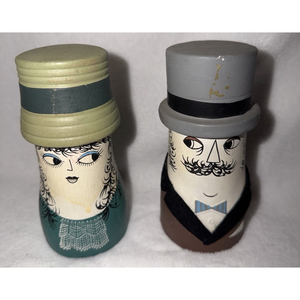 Vintage Coin Bank Sneaky Pair Sophisticates Japan Circa 1960's - Piggy Bank